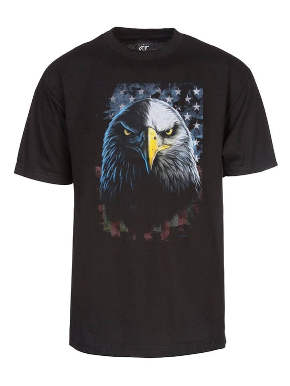 Men's USA Eagle Short-Sleeve T-Shirt - Black - 2X-Large