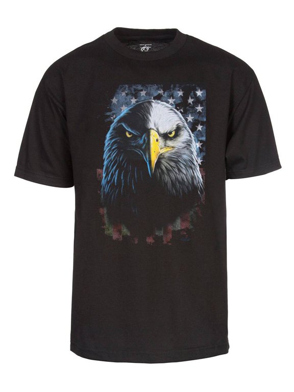 Men's USA Eagle Short-Sleeve T-Shirt - Black - Small