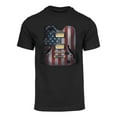 thumbnail image 1 of Men's USA Guitar Flag Short-Sleeve T-Shirt - Black - Small, 1 of 1