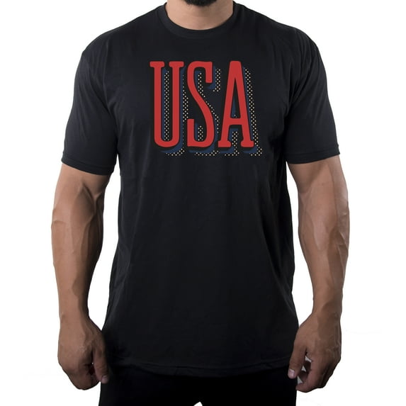 Men's USA Patriot T-shirts, 4th of July Shirts, Men's Graphic Tees - Black MH200PATRIOT S24 XL