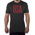 thumbnail image 1 of Men's USA Patriot T-shirts, 4th of July Shirts, Men's Graphic Tees - Charcoal MH200PATRIOT S24 3XL, 1 of 3
