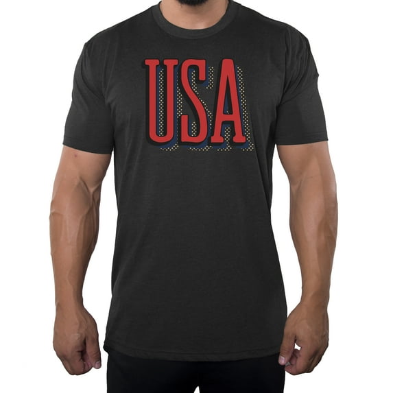 Men's USA Patriot T-shirts, 4th of July Shirts, Men's Graphic Tees - Charcoal MH200PATRIOT S24 3XL