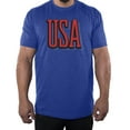 thumbnail image 1 of Men's USA Patriot T-shirts, 4th of July Shirts, Men's Graphic Tees - Royal MH200PATRIOT S24 S, 1 of 3