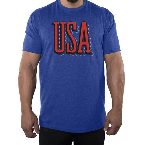 Men's USA Patriot T-shirts, 4th of July Shirts, Men's Graphic Tees - Royal MH200PATRIOT S24 S