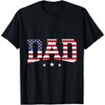 thumbnail image 1 of Men's USA Patriotic Dad Father's Day American Flag Dad T-Shirt, 1 of 3