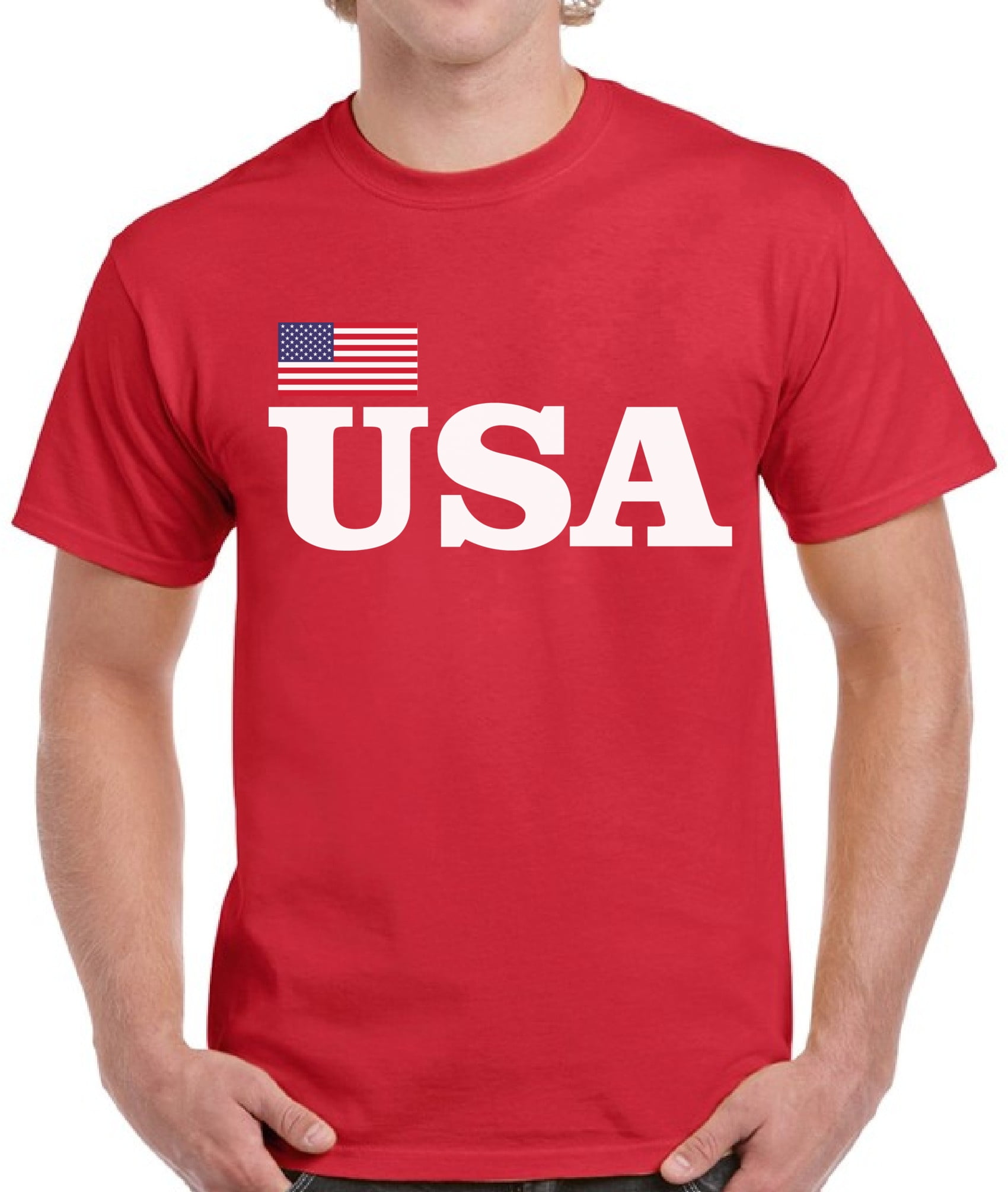 Men's USA Shirt Graphic Tees American Flag 4th of July
