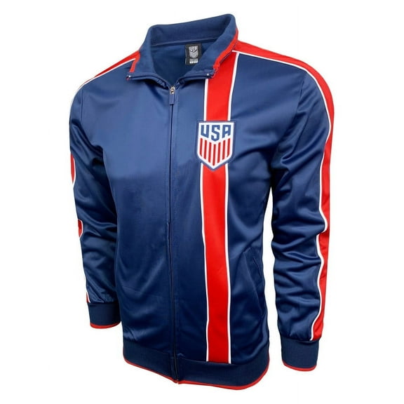 Men's USA Soccer Track Jacket, Licensed US Soccer Full Zip Jacket (YX)