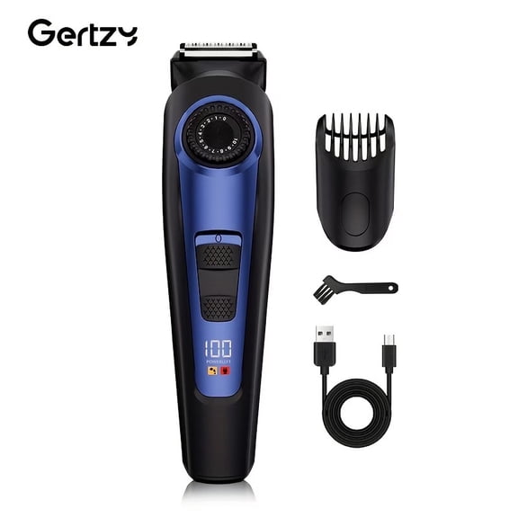 Men's USB Rechargeable Hair Clipper - Adjustable Precision Grooming Tool for Home and Travel