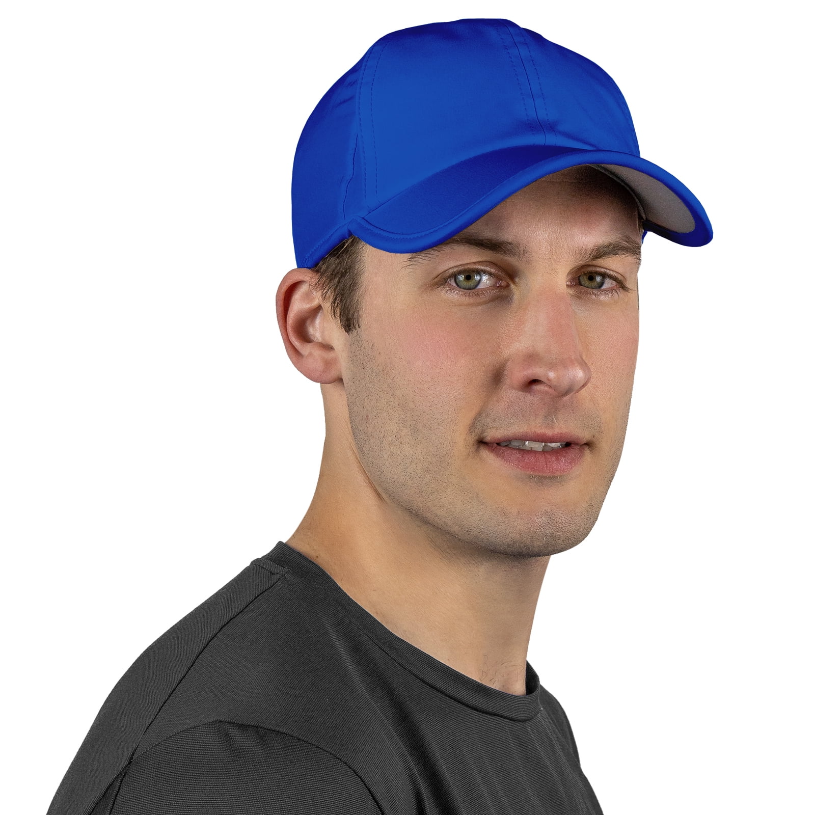 Men’s UV Protection Running Hat - white/reflective
