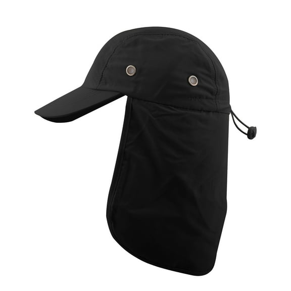 Men's UV Sun Protection Cap Foldable Quick Dry Lightweight with Neck Flap Cover Visor Hat