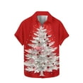 thumbnail image 1 of Men's Ugly Christmas Shirts Short Sleeve Blouse Santa Claus Shirt Casual Button-Up Shirts Funny 3D Printed Sweatshirt Christmas Tree Shirt Festival Party Xmas Costume Casual Loose Pullover, 1 of 4
