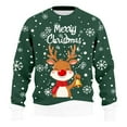 thumbnail image 1 of Men's Christmas Sweaters - Funny Christmas Sweaters for Men - Fun Holiday Pullovers,Dark Green,XL, 1 of 7
