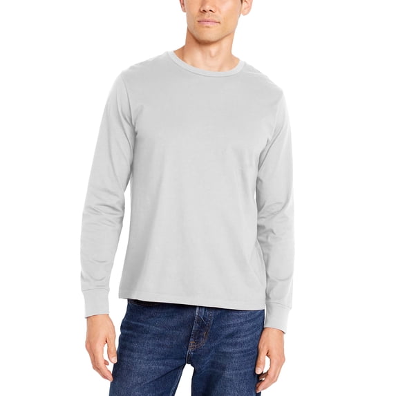 Men's Ultimate Comfort Longsleeve T-Shirt Mid Weight Essentials Casual Cotton Shirt