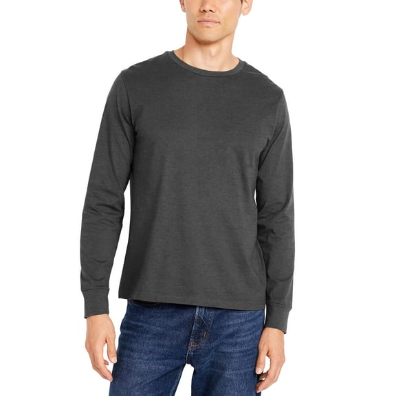 Men's Ultimate Comfort Longsleeve T-Shirt Mid Weight Essentials Casual Cotton Shirt