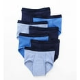 thumbnail image 1 of Hanes Ultimate Men's Brief Underwear 7-Pack Full-Rise, Moisture-Wicking Cotton Blue Assorted/White, 1 of 7