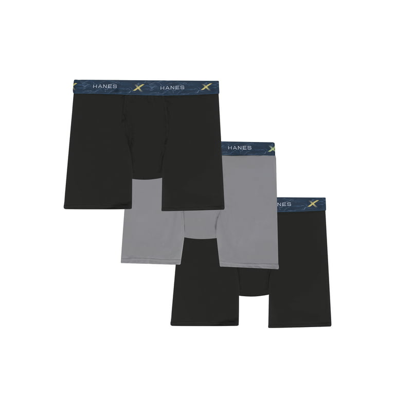 Men's Ultimate X-Temp Air Long Leg Boxer Brief, 3 Pack 