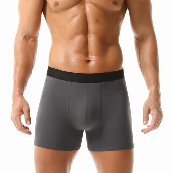 Men's Ultra ComfortSoft Underwear,Moisture Wicking & Breathable No Ride Up Boxer Briefs with Fly