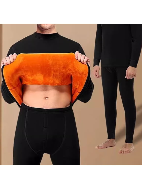 Men's Ultra Heavyweight Thermal Underwear Set Fleece Lined Base Layer Top Bottom Long Johns for Cold Weather