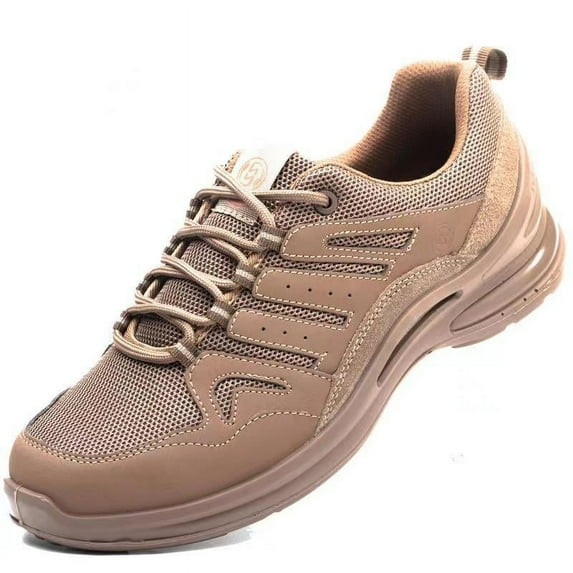 Men's Ultra-Light Breathable Insulated Safety Shoes with Steel Toe, Anti-Smash, Anti-Puncture Features, Comfort Fit for Work and Training
