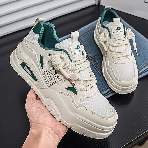 Men's Ultra-Light Soft-Soled Sneakers - Slip-Resistant & Wear-Resistant Breathable Low-Top Shoes with Nylon Upper & Cushioned Sole Suitable for Streetwear, Casual - - Versatile Athletic Footwear ﻿