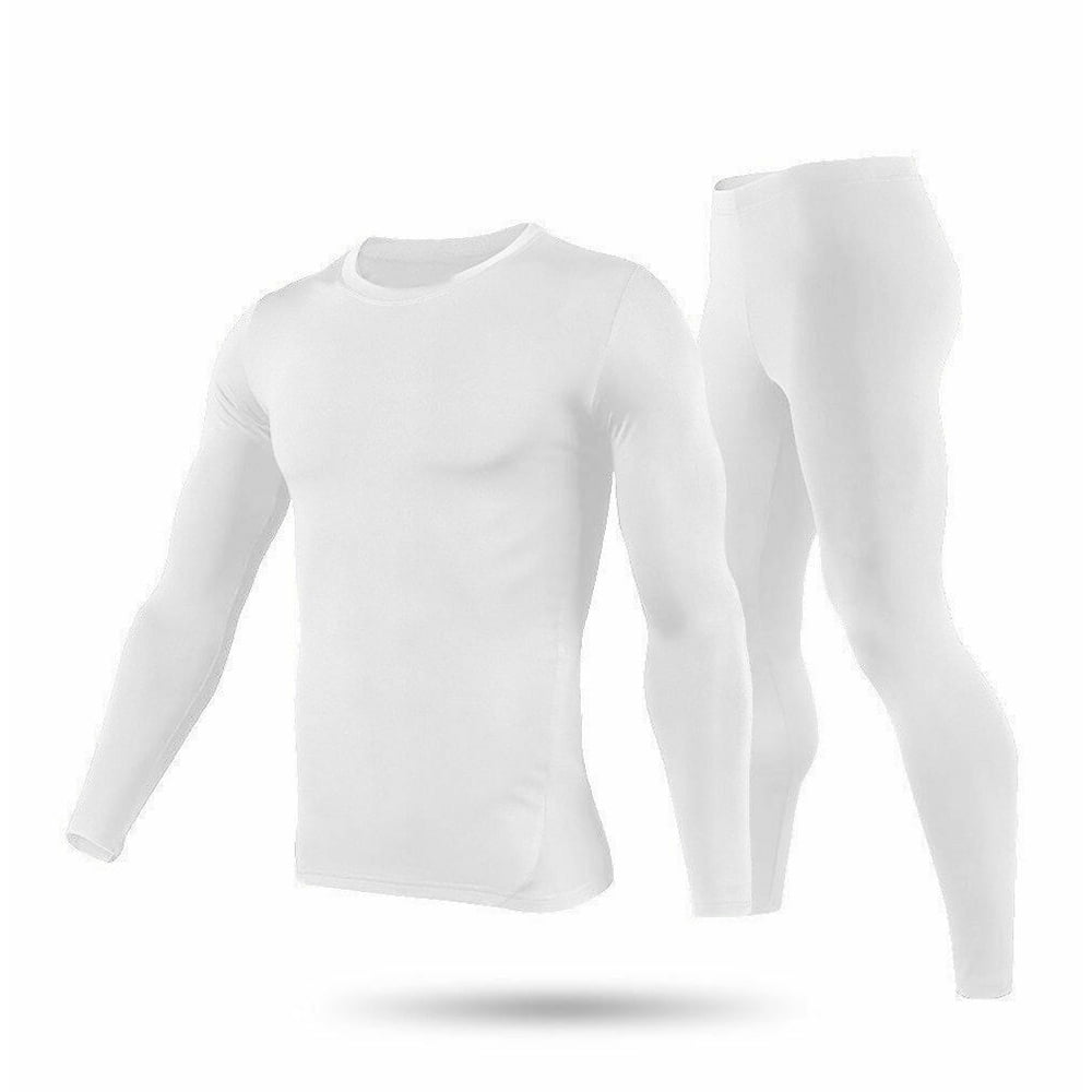 Men's Ultra Soft Fleece Lined Thermal Underwear Set Long John Set