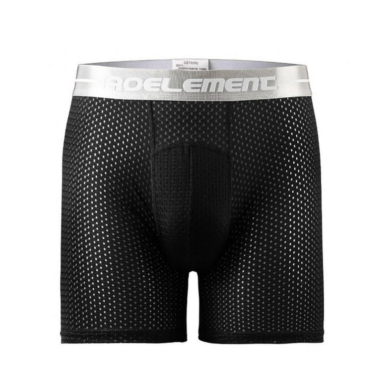 Men's Ultra Soft Mesh Quick Dry Performance Sports Underwear Breathable  Boxer Briefs