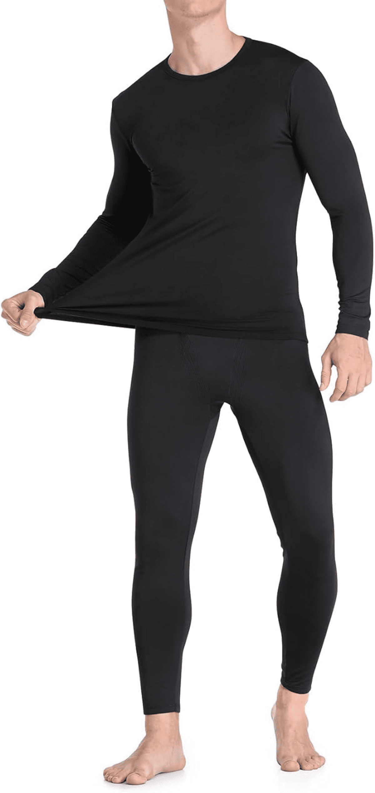 Men's Ultra-Soft Tagless Fleece Lined Thermal Top & Bottom