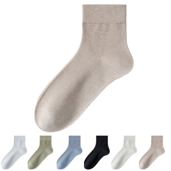 Men's Ultra Thin Breathable Mesh Ankle Socks, Summer Crew Socks,Non-Slip Moisture Wicking for Business & Casual Wear,Coffee