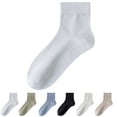 thumbnail image 1 of Men's Ultra Thin Breathable Mesh Ankle Socks, Summer Crew Socks,Non-Slip Moisture Wicking for Business & Casual Wear,Light Gray, 1 of 4