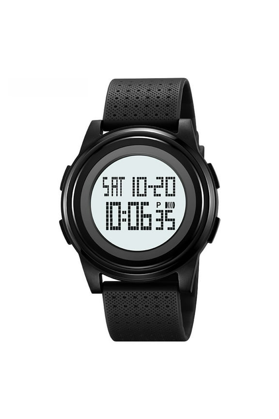 Men's Ultra-Thin Digital Waterproof Watch Stylish Sports Wrist Watch for Men and Women Military Tactical, Minimalist Design with Stopwatch, Countdown, Alarm, Dual TimeHourly Chime