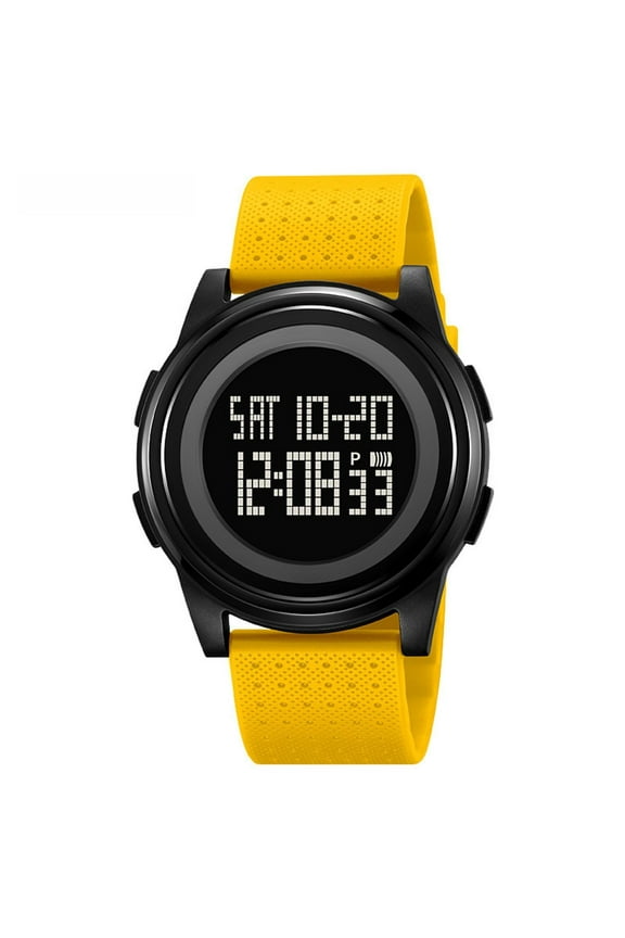 Men's Ultra-Thin Digital Waterproof Watch Stylish Sports Wrist Watch for Men and Women Military Tactical, Minimalist Design with Stopwatch, Countdown, Alarm, Dual TimeHourly Chime