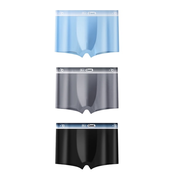 Men's Ultra Thin Ice Silk Breathable Boxer Briefs Style 044-G 4XL