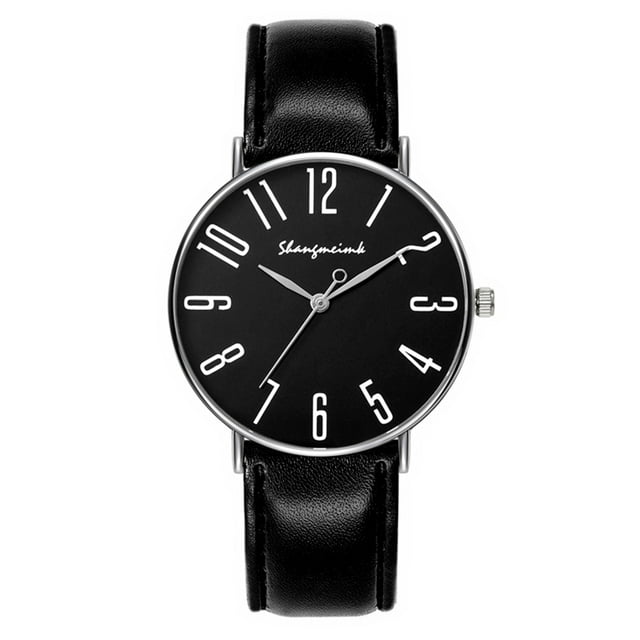 Men's Ultra Thin Lens Digital Belt Watch Men's Quartz Watch Watch ...