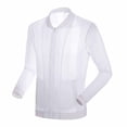 thumbnail image 1 of Men's Ultra-Thin Mesh Sun Protection Jacket, Breathable Hollow Out Quick Dry Zip-Up Bomber Jacket Style Fishing Shirt Size M-5XL White, 1 of 7