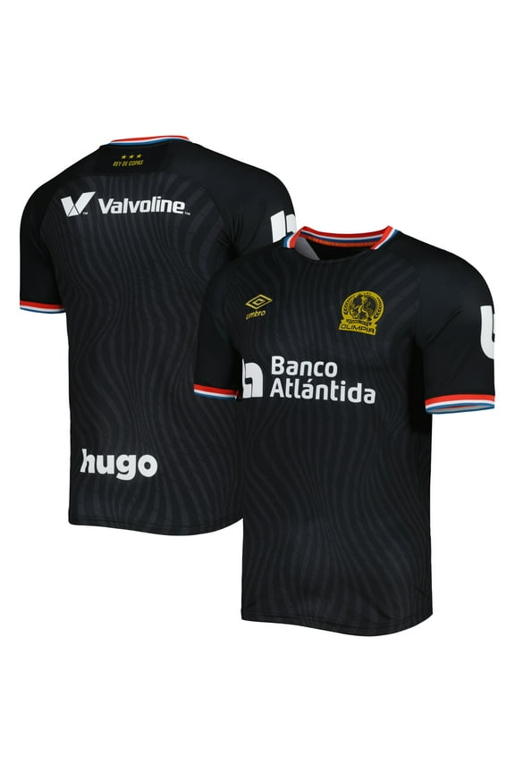 Men's Umbro Black Club Deportivo Olimpia 2022/23 Third Replica Team Jersey