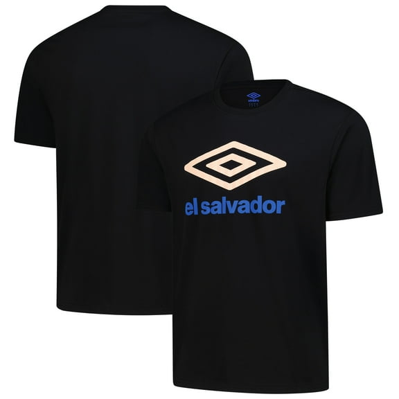 Men's-Umbro  Black El Salvador National Team Graphic T-Shirt