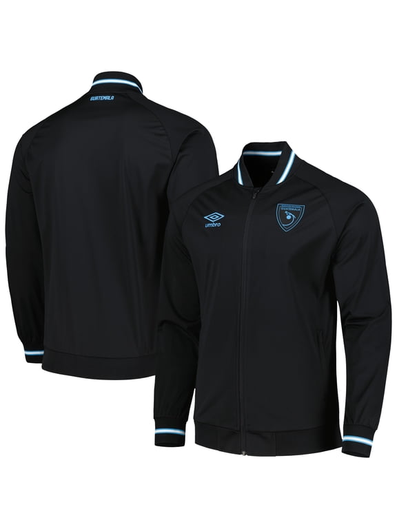 Men's Umbro Black Guatemala National Team Anthem Raglan Full-Zip Jacket