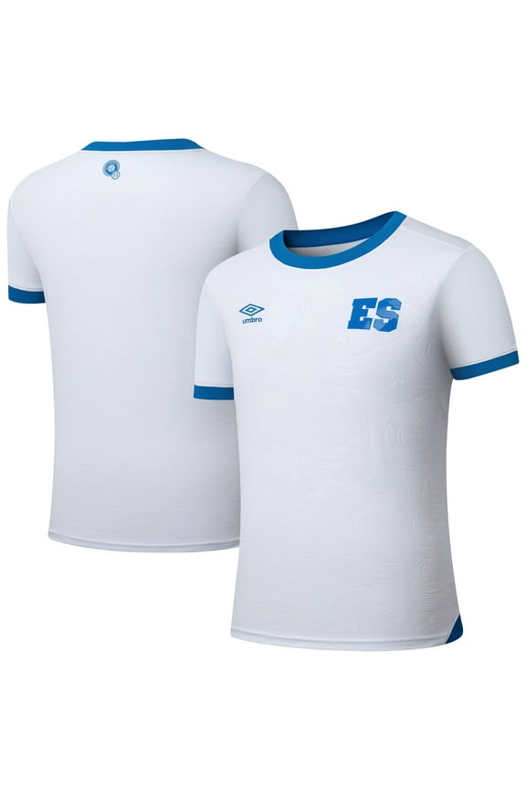 Men's-Umbro White El Salvador National Team 2025 Away Replica Jersey