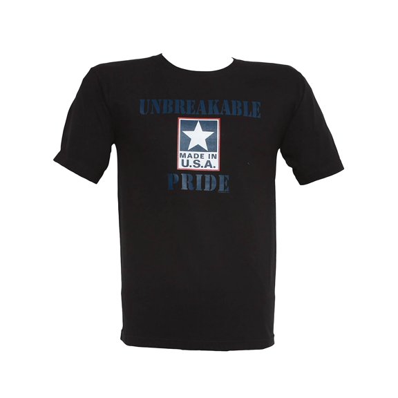 Men's Unbreakable Pride "Made in U.S.A." Black Short-Sleeve T-Shirt - Medium