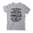 thumbnail image 1 of Men's Uncle T Shirt Uncle Killing it Shirt Funny Uncle Shirt Uncle Gifts Uncle Birthday Tee (Small Grey), 1 of 6