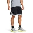 thumbnail image 1 of Men's Under Armour 10" Zone Basketball Shorts Color: Black White Size: XL, 1 of 4