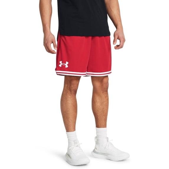 Men's Under Armour 10" Zone Basketball Shorts Color: Red Size: XXL