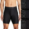 thumbnail image 1 of Men's Under Armour 3-pack Performance Tech 9-in. Long Leg Boxer Briefs Color: Black Size: L, 1 of 4