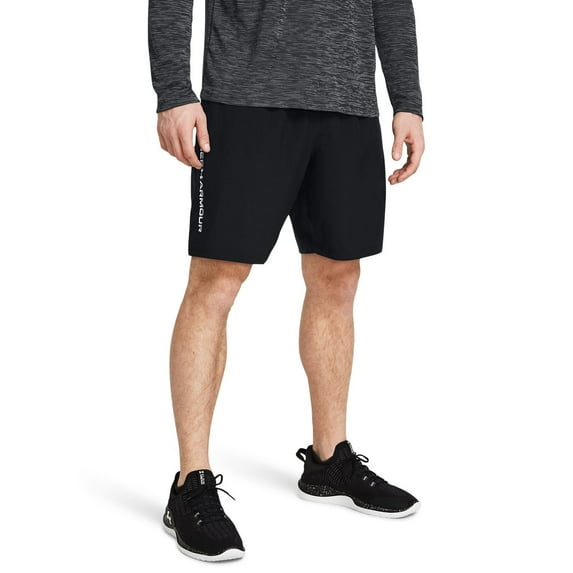 Men's Under Armour 8.25-in. Woven Wordmark Shorts Color: Black Size: XXL