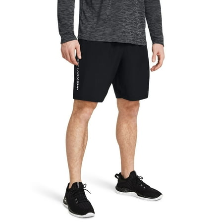Men's Under Armour 8.25-in. Woven Wordmark Shorts Color: Black Size: XXL