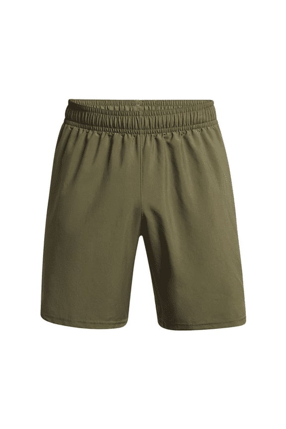 Men's Under Armour 8.25-in. Woven Wordmark Shorts Color: Green Od Size: M