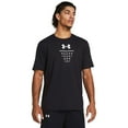 thumbnail image 1 of Men's Under Armour Basketball Net Icon Short Sleeve Graphic Tee Color: Black Size: L, 1 of 4