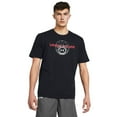 thumbnail image 1 of Men's Under Armour Basketball Wordmark Short Sleeve Graphic Tee Color: Black Size: M, 1 of 4