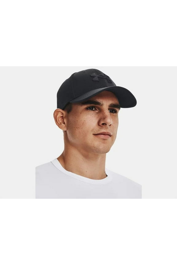 Men's Under Armour Blitzing Stretch-Fit Hat Color: Black Black Size: S/M