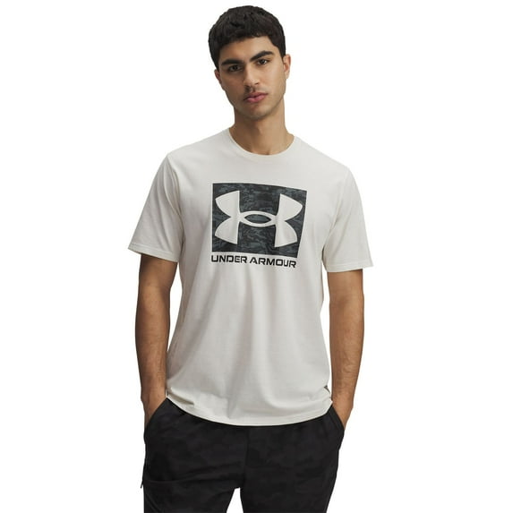 Men's Under Armour Camo Boxed Logo Tee Color: Stone Size: S